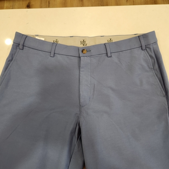 Lauren Ralph Lauren Pants Mens 36/32 36x31 Blue Chino Straight Golf Cotton Nylon - Picture 3 of 13